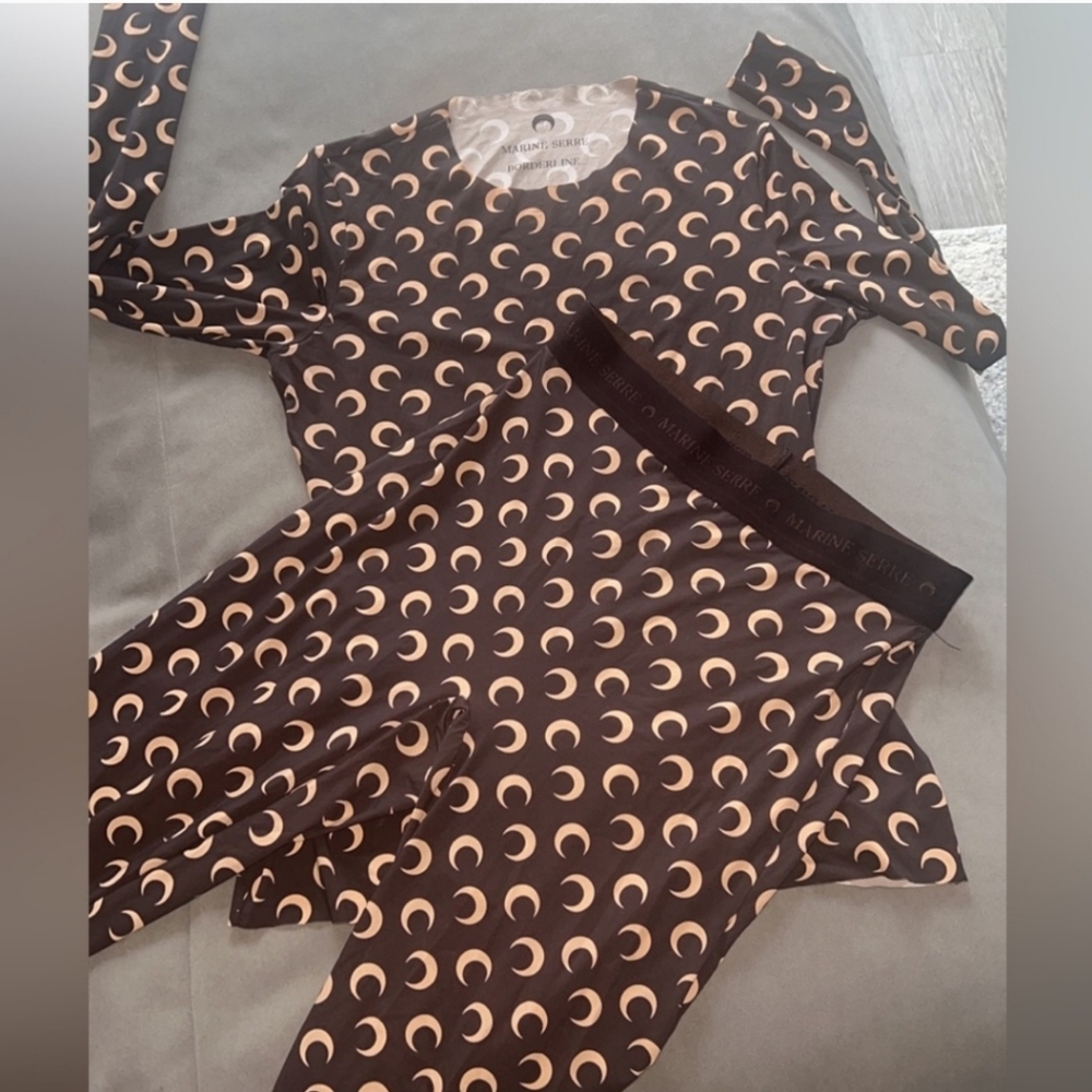 Marine serre All over moon printed leggings